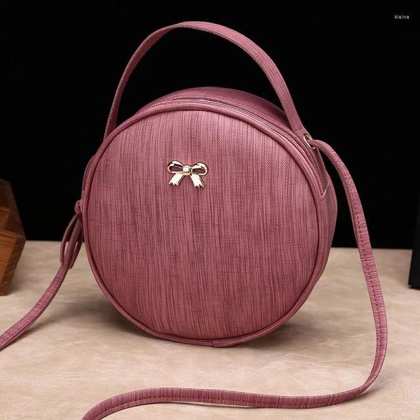 Сумки для плеча женская маленькая круглая сумка мода портативная сумочка