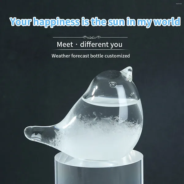 Figurine decorative Storm Glass Bottle Bottle Bottiglie Previsioni meteorologiche Elegante desktop decorazioni per la casa stazione di goccia per San Valentino