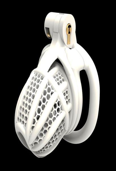 2023 Novo design 3d Print Bee-Hive Design Breathable Cage 2 Tipos de anéis de pênis Male Dispositivo Produtos adultos Toy sexual 2 cor 1021 F0015799541