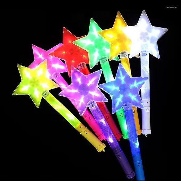 Decorazione per feste a cinque punte Luminose Luminio Luminio Fluorescente Decorazioni di buon compleanno Kids Favor Regimone