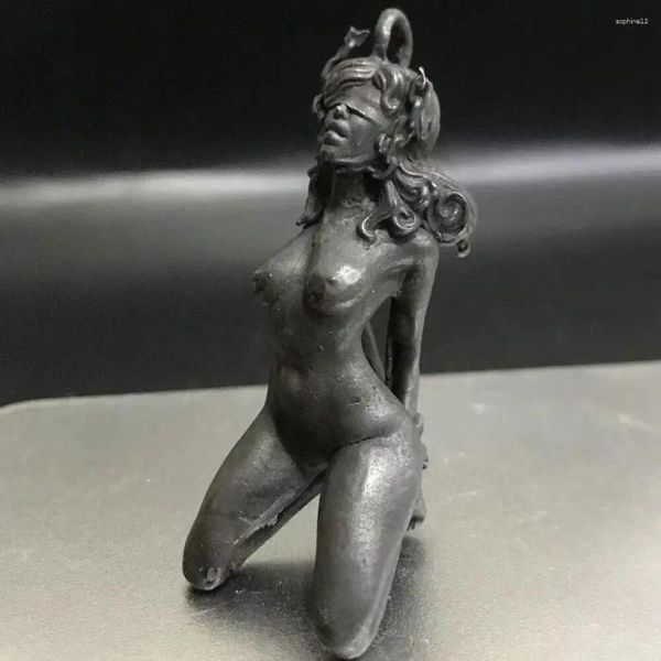 Figurine decorative Bondage bendata Donna schiava statue statue Brass Body Art Art