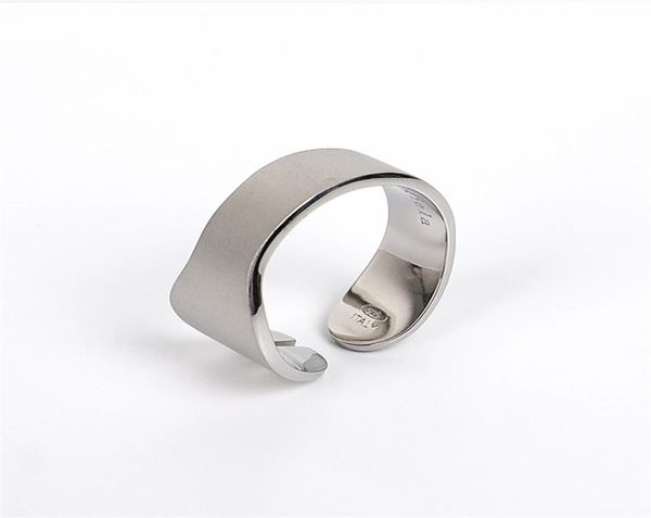2022SS Новая подкова 925 Серебряное кольцо стерлингового кольца с теми же хип -хоп модной улицей Allmatch Accessories5649961