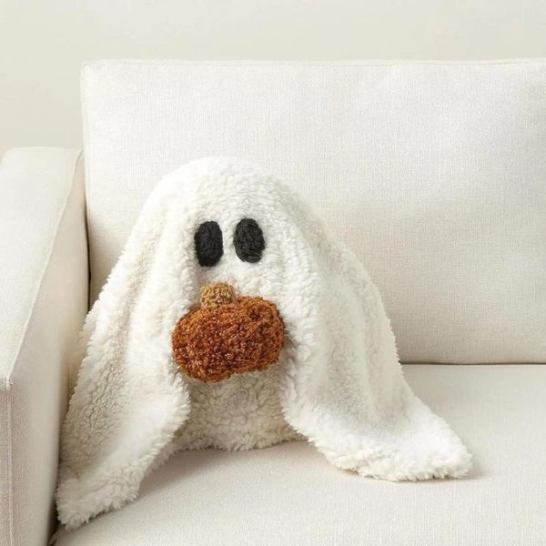 Figurine decorative gus il fantasma con cuscino di zucca per regali di amici di Halloween bambola cuscino kawaii 28x33cm goccia