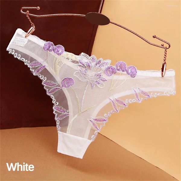 Mutandine da donna brief sexy sottili biancheria intima in pizzo floreale perizoma signore ricamato a maglie trasparenti mutande femminile lingerie