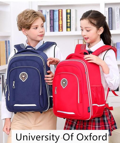 3-6 Bags Universidade de Oxford Boys Children Backpack impermeável para a aula de bolsas para meninas da escola