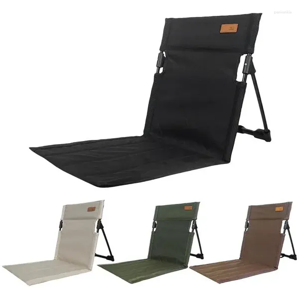 Cadeira de acampamento dobrável de travesseiro Jardim ao ar livre único suprimentos de piquenique preguiçosos de backrest encobrindo cadeiras de praia