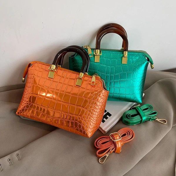 Abendtaschen Süßigkeiten Farbe Frauen Handtaschen Designer Alligator Umhängetasche Acrylhandschuster Crossbody für 2024