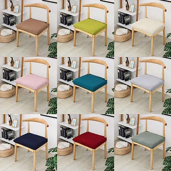 Stuhl Deckt mit elastischen Polar Fleece Esszimmer Büro Computer Sitzkissen abnehmbarer Stretch Case Living Slip Cover
