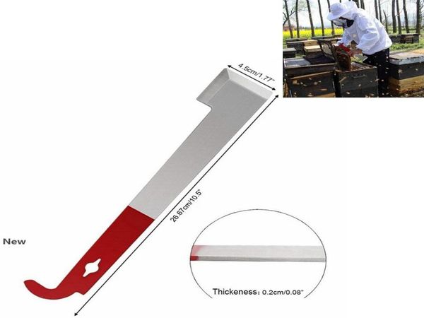 Bienenwerkzeuge Hive -Schaber Edelstahl J Typ Imker Schaber Red Tail Bienenzuchtwerkzeuge Insekten liefert tragbare Honig Home KNIF9189026