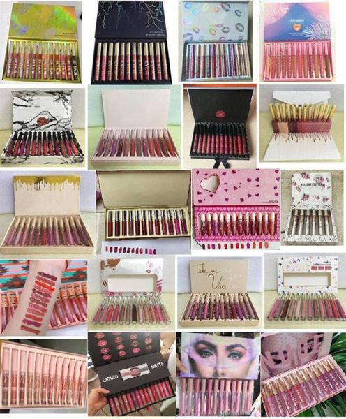 Bowknot Lip Gloss 12 Matte Velvet Lipgleze Gift Box Set Lipstick During Waterproof5191457