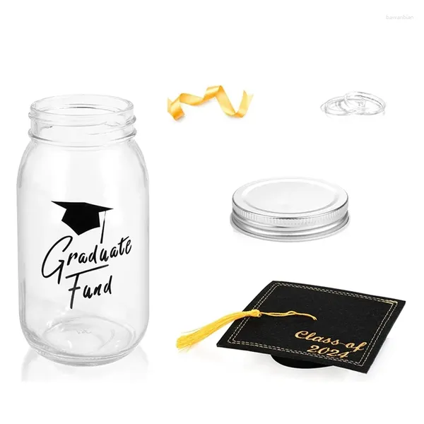 Party Supplies Abschlussgeschenke 2024 - DIY Money Jar mit Klasse von Cap Kit für College High School