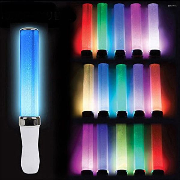 Decorazione per feste LED Glow Light Stick Celebration Home 15 Colori Cambiamento Fluorescente Camping Vocal Concerti Decor