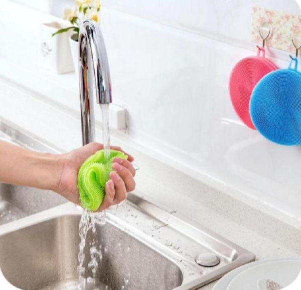 Magic Silicone Dish Bowl Cleaning Brushes Scouring Papt Pan Wash pincks Limpador Kitchen6144279