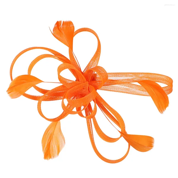 Bandanas FrColor Wedding Bridal Affastore per capelli Clip Accesso arancione Accessorio