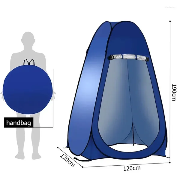Zelte und Schutzhütten ultraleichte tragbare Outdoor Camping Beach Instant Duschzelt auf Privatsphäre Shelter Toilette mit Fenster
