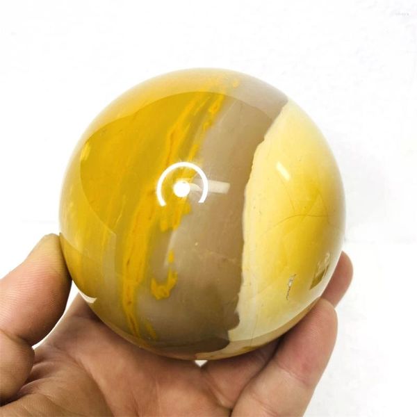 Figurine decorative 840G pietre gemme naturali giallo ricchezza opale faccetta d'oro oro decorazioni per la casa e stregoneria feng shui altari cristalli di cristalli guarigione
