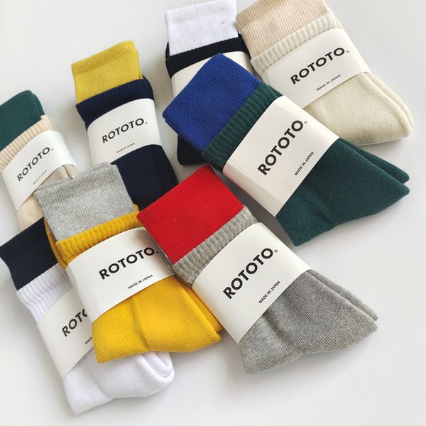 Fashion Women Men Cotton Socks Solid Colors Solds Long Calza di alta qualità