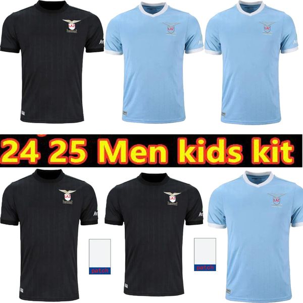 Lazio unbewegliche Fußballtrikots Maglie 24 25 Inmovil Luis Bastos Sergej Badelj Lucas J. Correa Zaccagni Marusic Hombres Ninos Kit Camiseta de Futbol 10Mo Aniversario