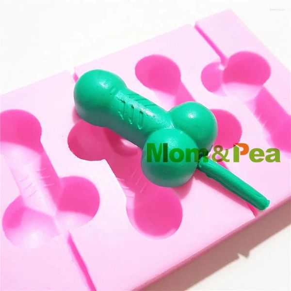 Moldes de cozimento MPA1169 Lollipop Interesse Dildo em forma de silicone Bolo de molde Decoração Fondant 3D Grade alimentar