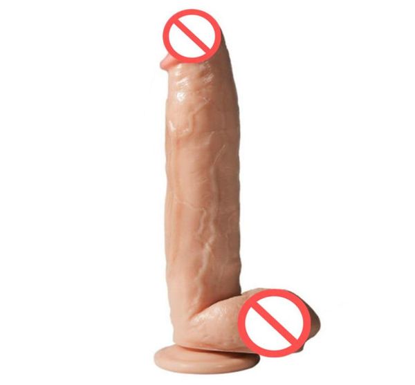 Verkauf von Sexprodukten Riesige Dildo -Einkaufen Ein 12 -Zoll -Extrem großer realistischer stabiler Saugnapfbecher Penis Dong für Frauen Sex Toys1005030