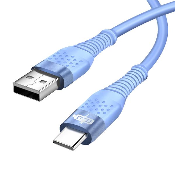 2.4a Cabo de telefone de carregamento rápido 1m Braid Nylon Cable USB para Tipo C Cabo de dados Lyp165