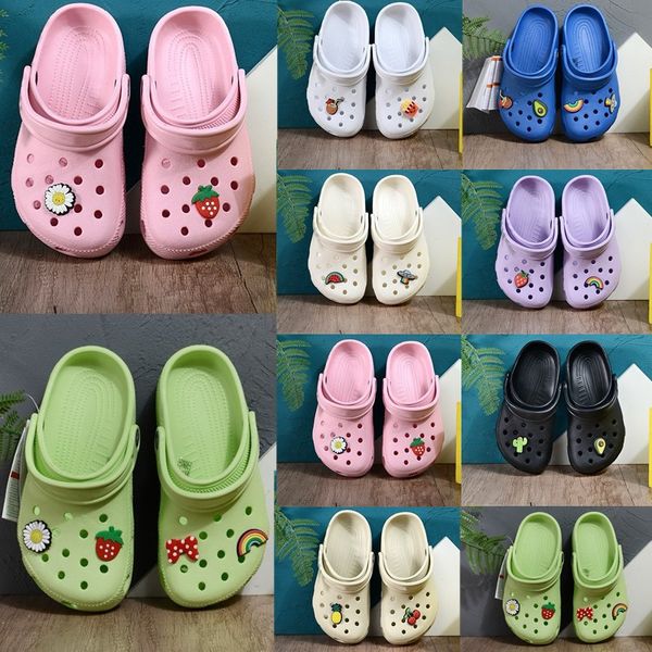 Kinder Hausschuhe Clogs Strand Sandalen Kleinkinder Runner Schuhe Baby Croc Jugend Baby Jungen Mädchen Designer Sneaker Eva Slides Rosa Black Blue White Kinder Schuh