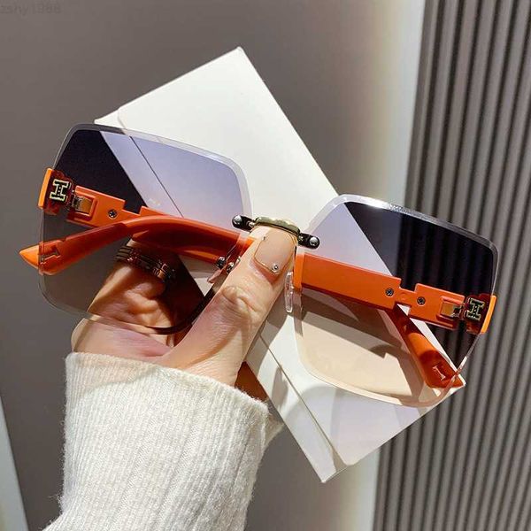 Novos óculos de sol Emma h estilo small fragrância shake fita fita bens ao vivo inseado online moda sem moldura