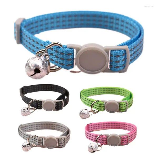 Colarinhos de cachorro nylon de segurança de animais de estimação durável para gola ajustável com cães com sons bell gatited and puppy