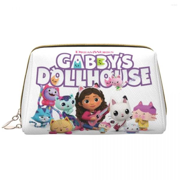 Сумки для хранения Custom Gabbys Dollhouse Bag для женщин мультипликационная анимация телевизионная организация косметического макияжа Lady Beauty Dopp Кейс