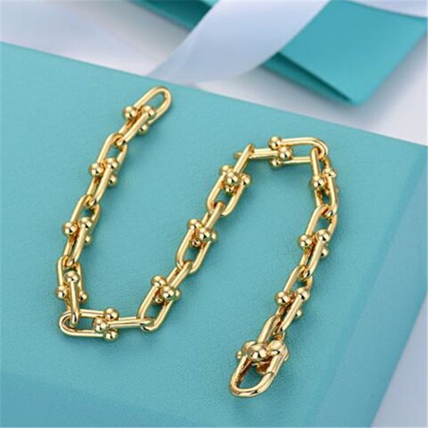 18K золото двойной U Braceme Bracelet For Women Luxury Brand S925 Серебряная накрытая подвесная обувь Дизайнер Девочки браслеты браслеты Свадьба Свадьба Хорошие украшения