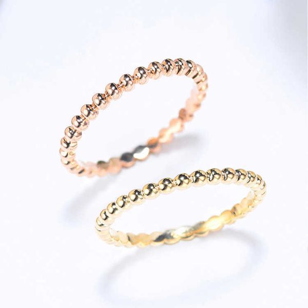 Master sorgfältig gestaltete Ringe für Paare leichter Luxus hoher Sinn Silber Ring Frauen Design Mode mit gemeinsamem Vanly personalisiert