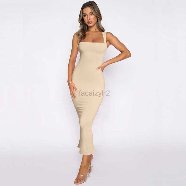 Lässige Kleider Designer -Kleid neue Frauen Solid Farbe Split sexy Kleid würzige Mädchen Mode schlank Fit Wrap Hip Rock Sexy Kleider