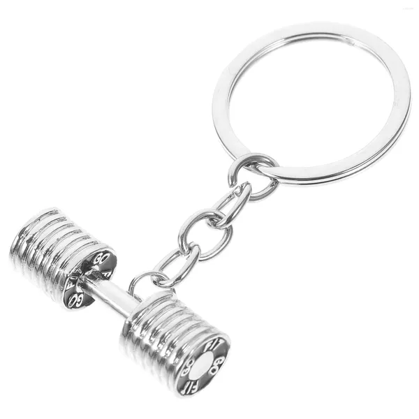 Presente Wrap Fitness Dumbbell Keychain Trendy Keychains Weightwofting Charm Ring Fashion Car FOB LIOLA DE ZINC