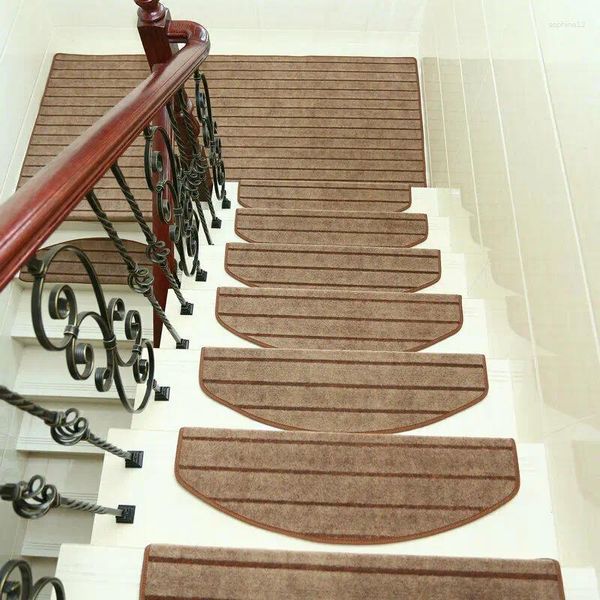Teppiche 14pcs klebrige Treppenstufen rechteckige Anti-Skid-Teppich-Türmatten Teppich Multiple Gebrauchssicherheit Home