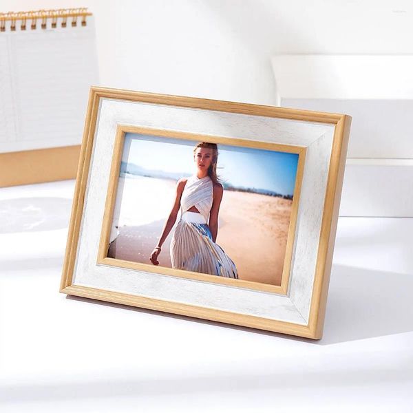 Quadros de quadros de imagem plástica Família PO Decoração Plexiglass Marrom Branco Branco