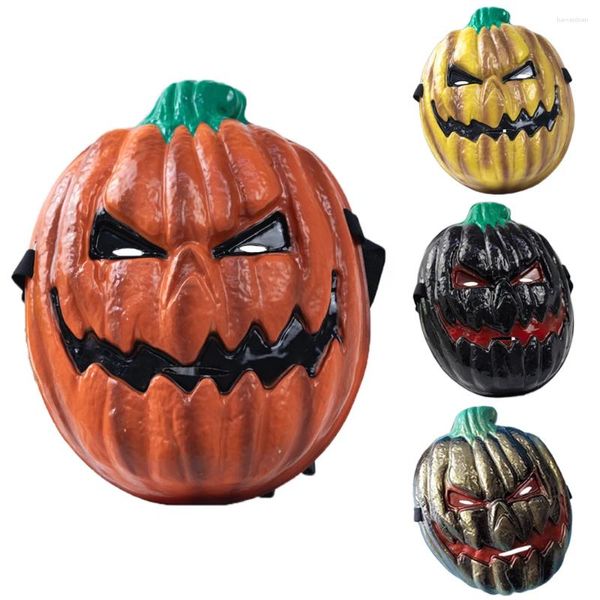 FESTIDAS DE PARTEM HALLOWEEN HORROR Pumpkin Head Máscara Homens Men Rave Masquerade Full Face Divertido Cosplay Props Acessórios