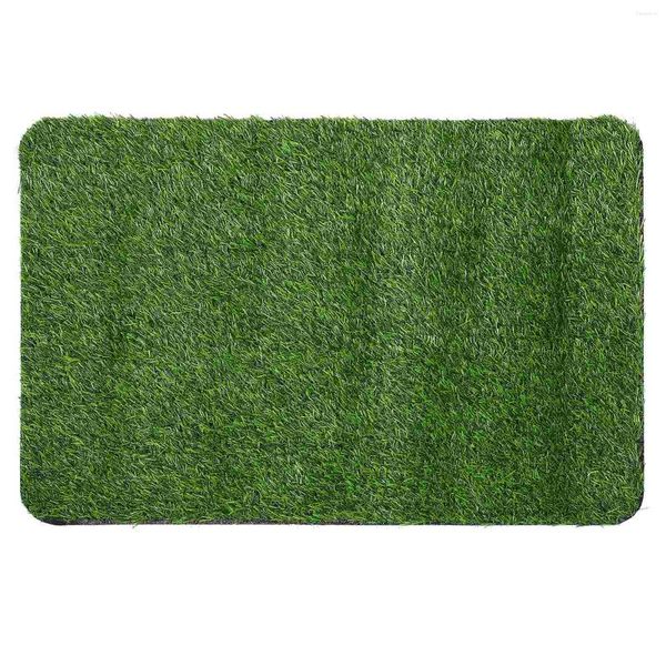 Carpets Grass MAT MAT ARTIFICIAL RUNHO PLUSH POOTE Verde Fibra de Polipropileno (Polipropileno)