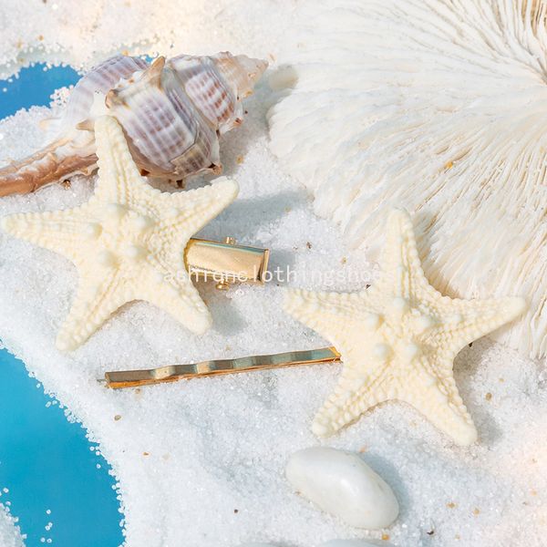 Nuovo guscio di alta qualità Starfish a forma di stella marina barrette per le capelli per donne Accessori per copricapi Claw per capelli