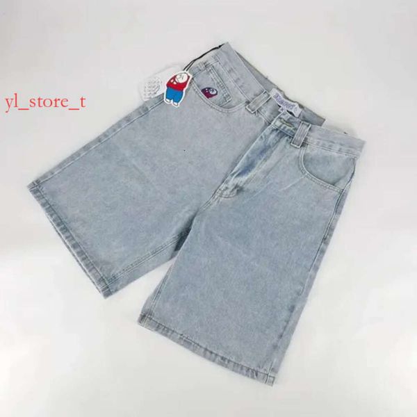 Designer -Shorts Retro Hip Hop Cartoon Grafik Streetwear Denim Y2K Hochqualitäts Mode Stickerei Baggy Jorts Harajuku Gym Basketball Männer Denim Shorts 7f5