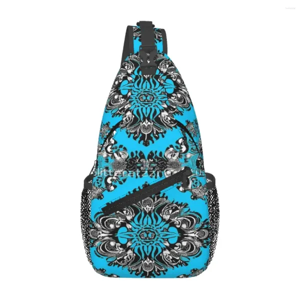 Duffel Bags Baby Blue Bandana Inspired Beard Bead Bag Mustery Portable Gif