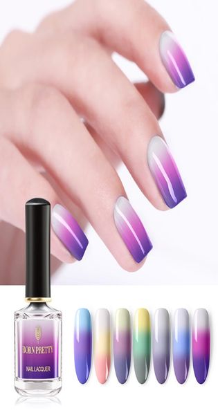 Novo esmalte térmico de 6pcslot 6ml 3 cores temperatura Alteração da cor de manicure Arte da unha Design Diy6943236