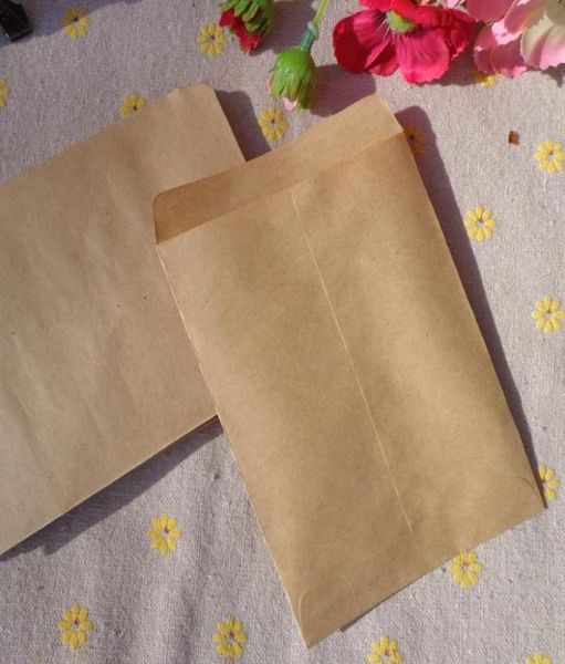 9x125cm Vintage Blank Kraft Envelope Envelope Plain Envelope Mini Plain Kraft Bag Mini Paper Party Gift Bag 100pcslot 9717848