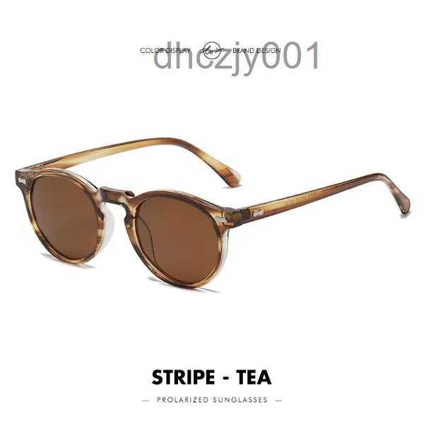 Occhiali da sole lm classici donne rotonde polarizzate uomini uomini lenti da tè sfumature di guida per esterni da sole vintage occhiali unisex uv400 gafas de sol 23p9