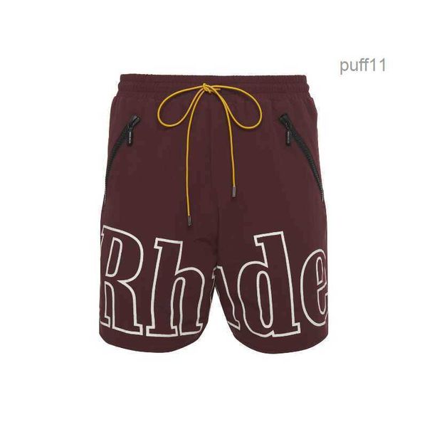 Mens Rhude Shorts Mektuplar Baskı Tasarımcı Kısa Moda Büyük Boyut XXL 3XL 4XL Erkekler Swearpants Pants Unisex Summer Plaj Pant AAA Kalite Üst Bgte