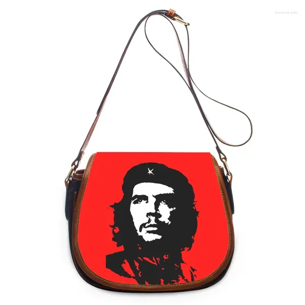 Bolsas de noite Che Guevara 3D Moda de moda Mulheres Crossbody Bolsa de luxo Bolsas de luxo ombro de zíper