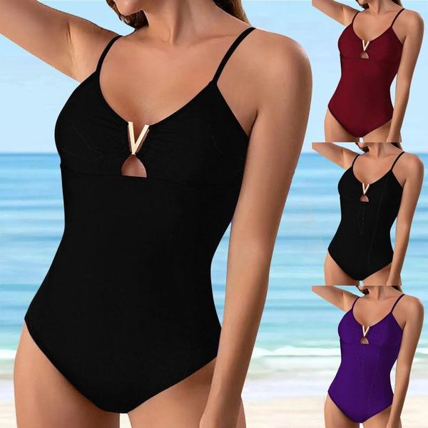 Bikini grasso da bagno femminile un costume da bagno con costume da bagno a costume da bagno sexy a V Cera