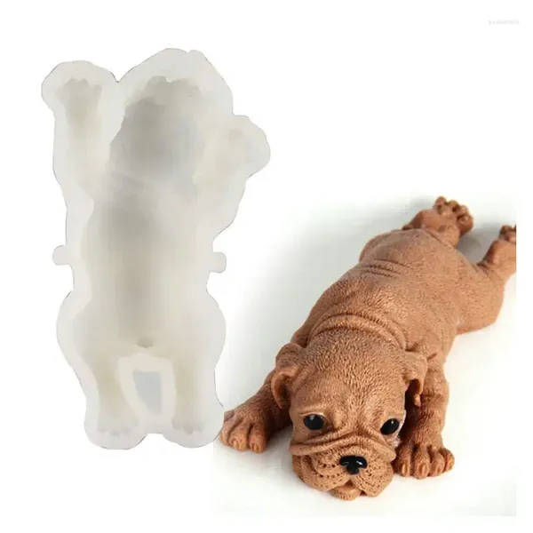 Stampi da forno a forma di cane carino torta mousse a stampo silicone 3d shar pei stampo gelato gelatura getto di getto di gelatina di ginniccia