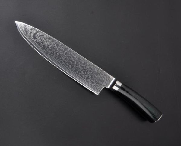 67Layer VG10 Damascus Steel Chef 8 -дюймовый Damascus Kitchen Knives Damascus Нож высококачественный VG10 Японский стальной шеф -повар нож Micarta6803013