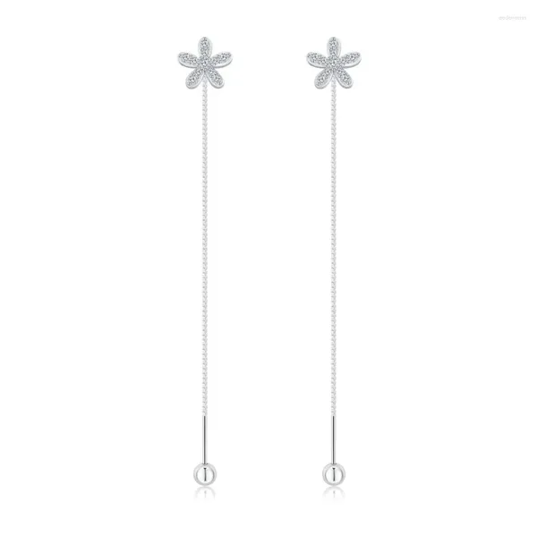 Orecchini per borchie giapponese e coreana S925 Sterling Silver Thread Forest Series Minimalist Super Fairy Jewelry