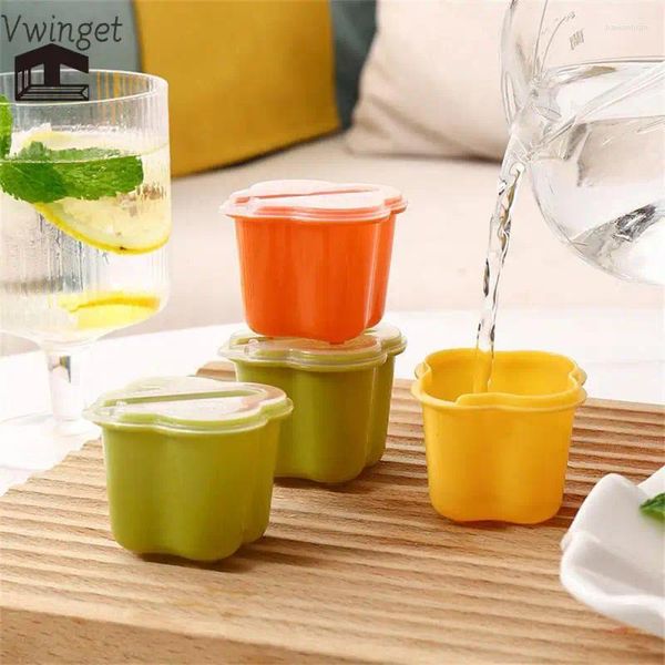 Moldes de cozimento picolé 5 cm de verão Ferramentas caseiras Creative Mini Kitchen Acessories Molde de sorvete verde/amarelo/laranja Caixa doméstica